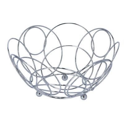 Delcasa Fruit Basket Set - Portable Stainless Steel Stackable Durable Bold Wire Design | Keep Dry | Storage Container Ideal For Fruits, Vegetable & More For Indoor & Outdoor