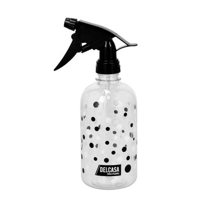 Delcasa Dc1956 500Ml Spray Bottle - Portable Bottle Water Mist Stream Liquid Container Leak Proof Trigger Sprayer | Transparent Body | Ideal For Salon, Tattooing, Hairdressing, Gardening