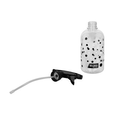 Delcasa Dc1956 500Ml Spray Bottle - Portable Bottle Water Mist Stream Liquid Container Leak Proof Trigger Sprayer | Transparent Body | Ideal For Salon, Tattooing, Hairdressing, Gardening