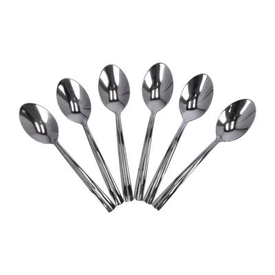 6Pcs Mocca Spoon, Stainless Steel Dinner Spoon, Dc1943 | Food Grade Material Tea Spoons With Comfortable Handle | Dishwasher Safe| Perfect For Desserts, Baby Food & More