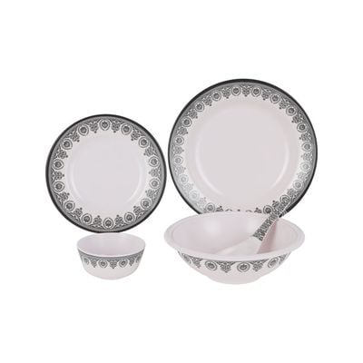 High Quality 20-Piece Melamine Dinner Set With Dishwasher & Freezer Safe Dc1918 Delcasa