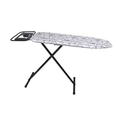 Vibgyor Ironing Board With Cotton Cover, 8Mm Pad, Dc1979 | Steel Frame | Iron Board With Cover Pad | Home Laundry Room Or Dorm Use | Adjustable Height