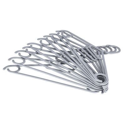 Plastic Hanger Set, 10 Pcs, Dc1991 | Premium Quality | Anti-Skid Design | 330G | Multipurpose Clothes Hanger