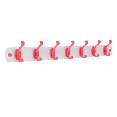 7 Pcs Clip Hook, Dc2029 | Self Adhesive Wall Hook | Heavy Duty Waterproof For Bathroom, Kitchen, Coat, Towel, Robe Hanger 