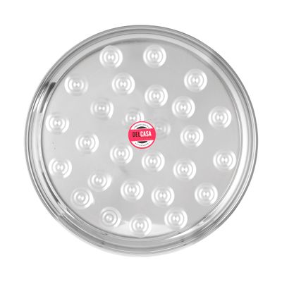 Stainless Steel Group Serving Tray, 45Cm, Dc2209 | Bpa-Free Dinner Plate | Dishwasher Safe | Reusable Round Plate For Kids, Toddlers, Children, Adults