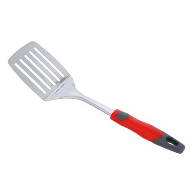 Stainless Steel Slotted Turner With Pp Handle, Dc1938 | Slotted Turner Spatula With Hanging Loop For Cooking, Flipping, Frying Fish, Tuna, Steak, Eggs, Pancake