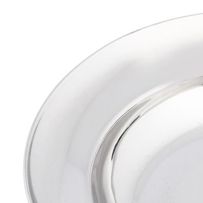 Rainbow Double Deep Soup Plate, Serving Plate, Dc2126 | Stainless Steel Oval Undivided Vegetable Dish Good For Serving Food In Kitchen, Barbecue, Camping | Dishwasher Safe