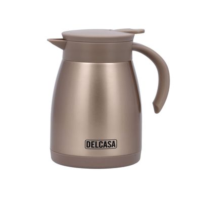 Stainless Steel Coffee Pot, 500Ml Double Wall Pot, Dc2129 | Stainless Steel Inner | Bpa & Odour Free | Portable & Leak-Resistant | Keeps Drink Hot/ Cold For Hours