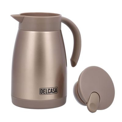 Stainless Steel Coffee Pot, Double Wall Flask, Dc2131 | 1000Ml Capacity | Stainless Steel Inner | Bpa & Odour Free | Portable & Leak-Resistant | Keeps Drink Hot Or Cold For Hours