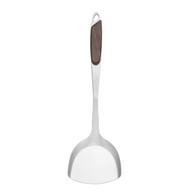 Stainless Steel Turner With Wood Finish Handle, Dc2147 | Fish Turner Spatula For Cooking Flipping Frying Tuna Steak Eggs Pancake | Easy To Clean, Dishwasher Safe