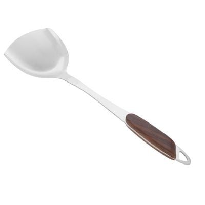 Stainless Steel Turner With Wood Finish Handle, Dc2147 | Fish Turner Spatula For Cooking Flipping Frying Tuna Steak Eggs Pancake | Easy To Clean, Dishwasher Safe