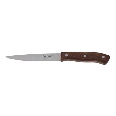 4.5" Utlity Knife, Rust-Resistant Sharp Blade, Dc2072 | Walnut Wood Handle | Durable Stainless Steel Blade | Knife For Cutting Vegetables, Meat, Fruits & More