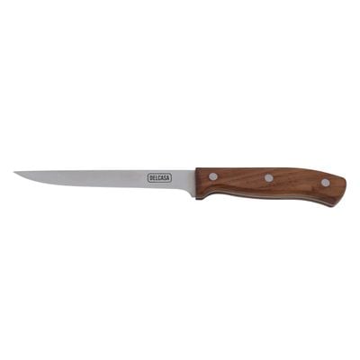 6" Bonning Knife, Sharpe Stainless Steel Blade, Dc2073 | Walnut Wood Handle | Rust-Resistant | Knife For Cutting Vegetables, Meat, Fruits & More