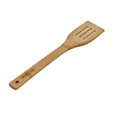 Bamboo Slotted Turner, Natural Bamboo Spoon, Dc2097 | Resist High Temperature & Corrosion | Won'T Scratch Your Pots & Pans | Can Be Used For Flipping, Frying, Serving, Cooking