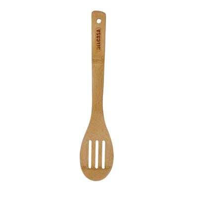 Bamboo Slotted Spoon, Cooking & Frying Bamboo Spoon, Dc2099 | Resist High Temperature & Corrosion | Won'T Scratch Your Pots & Pans | Ideal For Frying, Serving, Cooking