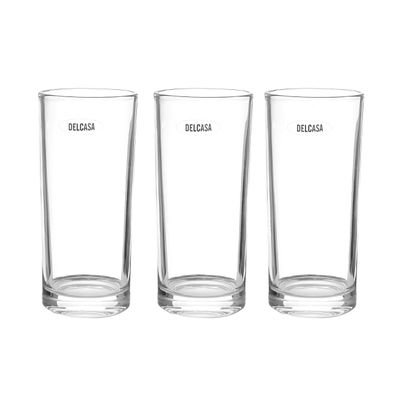 Glass Tumbler 3-Pcs Set, 11Oz/310Ml, Crystal Clear, Dc2248 | Lead-Free Glass | Beer Glasses, Tumbler Cup, Cocktail Glasses, Whiskey Glasses, Iced Tea & Wine Glasses