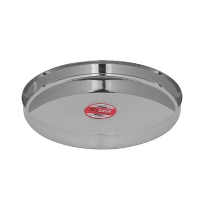 11-Inch Stainless Steel Plate, Round Dinner Plate, Dc2433 | Plate For Eating, Camping, Adults And Kids | Durable, Lightweight, Easy To Clean High-Quality Stainless-Steel Plate