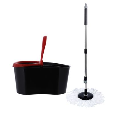 Nexon Spin Easy Mop, 16 Liter Capacity, Dc1964 | 100% Microfiber Mop Head | 360 Degree Rotating Head | Adjustable Height | Faster Dehydration | Suitable For All Types Of Floor