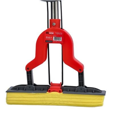 Fold Pva Mop, Unique Butterfly Squeezing Mechanism, Dc2460 | Adjustable Height Mop With Absorbent Pva Sponge | Perfect Floor Cleaner For Hardwood, Tile & More