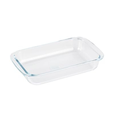 Rectangular Baking Dish, Borosilicate Glass Pan, Dc2274 | 1800Ml Glass Pan For Cooking Oblong | Non-Stick Casserole Baking Pan | Freezer-To-Oven Casserole Pan | No Lid