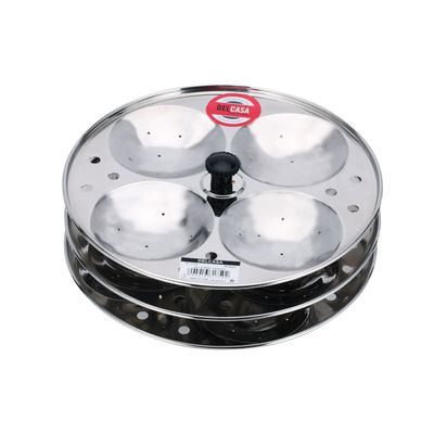 Idli Stand, Stainless Steel 3 Plate Idli Stand, Dc2749 | Idli Maker For Pressure Cooker, Idli Pots, Steamer | Food Grade Material Stand For Idli