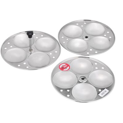 Idli Stand, Stainless Steel 3 Plate Idli Stand, Dc2749 | Idli Maker For Pressure Cooker, Idli Pots, Steamer | Food Grade Material Stand For Idli