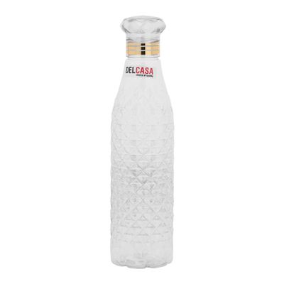 Pet Bottle With Diamond Cap, 1000Ml Water Bottle, Dc2731 | Bpa-Free Portable & Leak-Resistant Bottle | Ideal For School, Home, Office, Travel, Sport, Gym, Etc