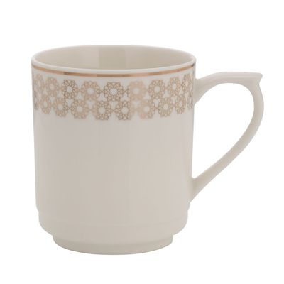 Bone Wave Mug, 11Oz Tea Or Coffee Cup, Dc2296 | Premium Quality New Bone China Material | Chip Resistant & Durable | Tea Cup, Cappuccino Cup, Coffee Cup, Latte Cup