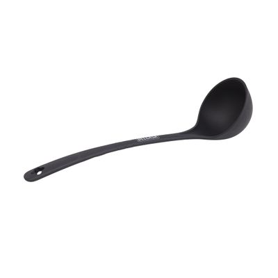 Delcasa Nylon Ladle|Dc2712|Ideal For Serving Soup| Deep Spoon With Comfortable Handle| Perfect For Non-Stick Cookware| Dishwasher-Safe| Elegant And Lightweight Design| Premium-Quality Ladle| Black