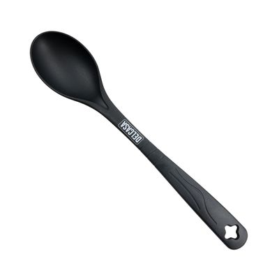 Delcasa Nylon Serving Spoon|Dc2714|Ideal For Cooking And Serving Food| Serving Spoon With A Comfortable Handle| Perfect For Non-Stick Cookware| Elegant And Lightweight Design| Dishwasher Safe| Premium-Quality Spoon| Black