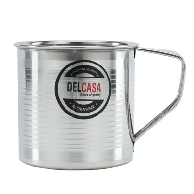 Delcasa 10 Cm Steel Mug- Dc2855| Stainless Steel Mug Perfect For Hot And Cold Drinks| Food-Grade, Non-Toxic And Safe To Use| Stylish, Durable And Long-Lasting Design| Dishwasher-Safe And Perfect For Gifting