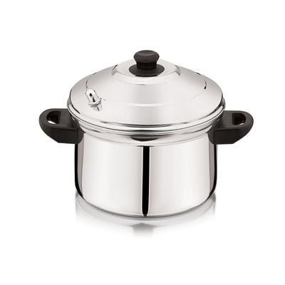 Delcasa Double Layer Steamer Pot- Dc2872| 3 L Capacity, 3 Racks And 12 Pits, Stainless Steel Steamer, Makes 12 Idlis| Premium-Quality, Food-Grade, Healthy And Hygienic| Induction Compatible, Durable Construction With Firm Heat-Resistant Handles| Silver