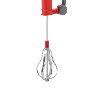 Delcasa Hand Blender- Dc2859| Heavy-Duty Manual Blender, Perfect For Making Dips, Sauces, Smoothies, Cream, Lassi| 5 Times Faster Blender With Stainless Steel Head And Plastic Body| Elegant Design And Highly Durable| Red And Black