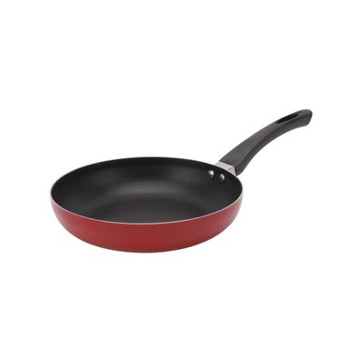 Delcasa 26 Cm Frypan With Nylon Turner- Dc2897| Strong Aluminum Body With Non-Stick Coating And Bakelite Handle| Compatible With Hot Plate, Halogen, Ceramic And Gas Stovetops| Perfect For Frying, Sauting, Tempering| Black