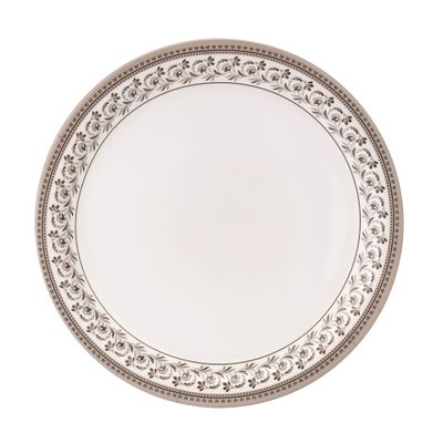 Delcasa Melamineware 11" Dinner Plate- Dc2885| Premium-Quality, Light-Weight And Food-Grade White Round Plate With Elegant Design | Strong And Sturdy Construction, Multipurpose| White