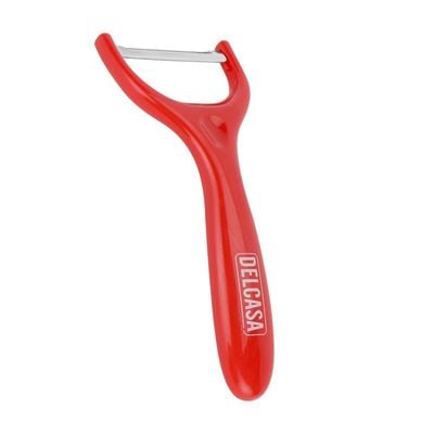 Delcasa Y-Peeler- Dc2888/ Fruits And Vegetable Peelers With Stainless Steel Head And Pp Handle, Comfortable Grip/ For Kitchen Use/ Light-Weight And Durable/ Red