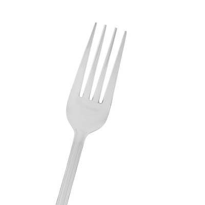 Delcasa 6-Piece Stainless Steel Table Fork- Dc2919| 19.5 Cm, Stylish And Light-Weight, 100% Food-Grade| Suitable For Dining Table, Home And Restaurant| Ideal For Pasta, Rice Dishes, Meat Or Vegetables, Dishwasher-Safe| Silver