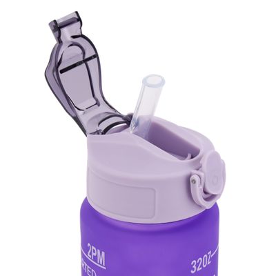 Delcasa Plastic Water Bottle- Dc2990| Pack Of 2, 2.0 L & 900 Ml, Plastic Bottle With Volume Tracker And Push Button Mechanism| Suitable For School, Office And Gym| Leak-Proof And Eco-Friendly| Food-Grade And Elegant Design| Blue