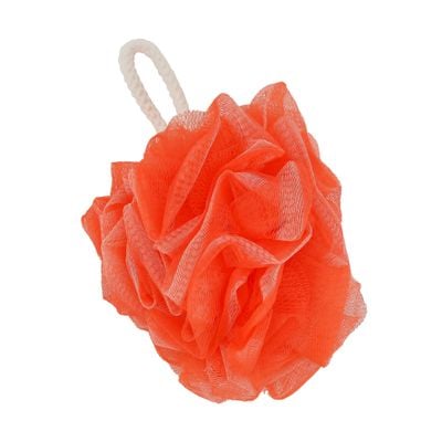 Delcasa Bath Ball Scrubber- Dc2991| Perfect To Use While Bathing, Spa, For Rejuvenation| Premium-Quality Material, With Soft Mesh And Super Soft On Skin| Easy To Hang On Hooks| Orange