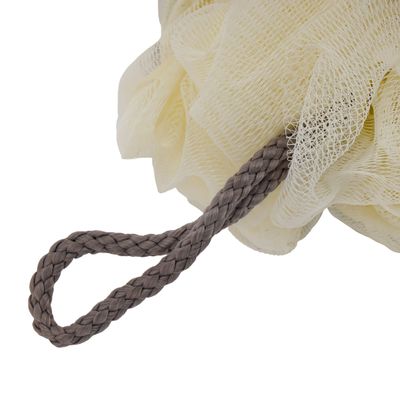 Delcasa Bath Ball Scrubber- Dc2993| Perfect To Use While Bathing, Spa, For Rejuvenation| Premium-Quality Material, With Soft Mesh And Super Soft On Skin| Easy To Hang On Hooks| Brown