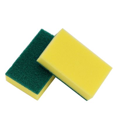 Delcasa Sponge Scrubber- Dc2997| Pack Of 6, Scrub Pads For Kitchen, Sink And Bathroom Use| Essential, Multipurpose And Quick Cleaning Supplies| 2 In 1 Cleaning Pad, Premium-Quality And Ideal For Dish Wash Liquid| Green And Yellow