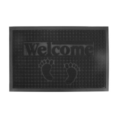 Delcasa Door Mat- Dc2998| Multi-Purpose Door Mat For Indoor And Outdoor Use| Anti-Slip, Fade Resistant And Soft Fabric| Premium-Quality And Elegant Design| Black