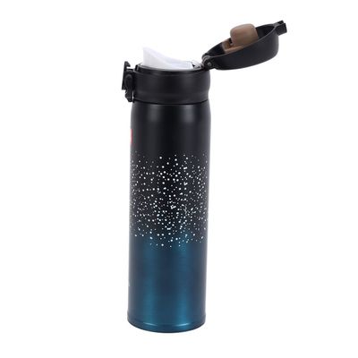 Delcasa 500 Ml Stainless Steel Vacuum Water Bottle- Dc3105| High-Quality Construction Preserves The Flavor And Freshness, Unbreakable| Portable, Leak-Resistant And Light-Weight| Suitable For Indoor And Outdoor Use| Black Color