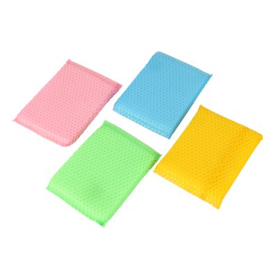 Delcasa Scouring Scrubber- Dc3027| Premium Quality Polyester Sponge, Multipurpose  And Heavy-Duty Scrub Pad For Cleaning Utensils With Scratching| Perfect For Kitchen Use| Pack Of 4, Multi-Color