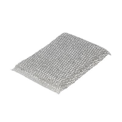 Delcasa Scouring Scrubber- Dc3028| Premium Quality Polyester Sponge, Multipurpose  And Heavy-Duty Scrub Pad For Cleaning Utensils With Scratching| Perfect For Kitchen Use| Pack Of 4, Silver