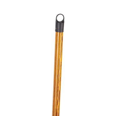 Delcasa Floor Broom With A Long Wooden Handle- Dc3113| Large And Wide Broom Head, Dense Bristles| Compatible With All Floor Types| Ideal For Sweeping And Cleaning Room, Bathroom, Kitchen| Premium-Quality, Highly Durable, Light-Weight And Elegant Design| Green And Brown