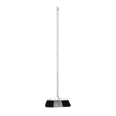 Delcasa Floor Broom With A Long Wooden Handle- Dc3115| Large And Wide Broom Head, Dense Bristles| Compatible With All Floor Types| Ideal For Sweeping And Cleaning Room, Bathroom, Kitchen| Premium-Quality, Highly Durable, Light-Weight And Elegant Design| Black And Grey Delcasa Floor Broom With A Long Wooden Handle- Dc3115| Large And Wide Broom Head, Dense Bristles| Compatible With All Floor Types| Ideal For Sweeping And Cleaning Room, Bathroom, Kitchen| Premium-Quality, Highly Durable, Light-Weight And Elegant Design| Black And Grey