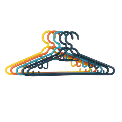 Delcasa 5-Piece Cloth Hanger Set-Dc2988| Premium-Quality, Lightweight, Trendy And Anti-Skid Plastic Hangers Perfect For All Kinds Of Dresses| Suitable For Wardrobe For Hanging Clothes, Strappy Clothes| Sturdy With Large Rod Hooks| Multi Color