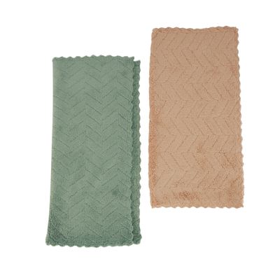 Delcasa 2-Piece Multipurpose Towels- Dc3019| Powerful And Effective Reusable Cloth For Easy And Efficient Cleaning| Super Absorbent Power, Perfect For Home And Kitchen Use| Multi-Color