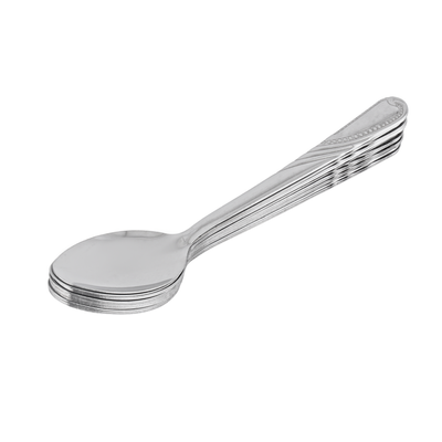 Delcasa Tea Spoon- Dc3151/ Pack Of 12, Stylish Finish, Light-Weight And 100% Food-Grade, Stainless Steel Construction/ Suitable For Dining Table, Home And Restaurant/ Dishwasher-Safe And Easy To Maintain/ Silver 